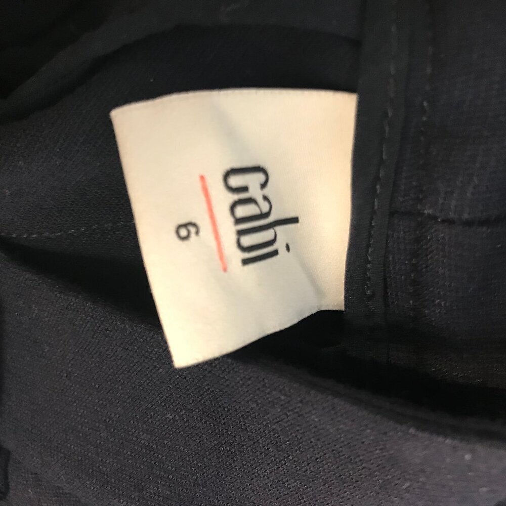 CABi ava navy blue mid rise slim fit pant size 6 - Picture 5 of 7